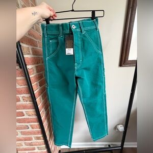 Stan Ray 100% cotton Painter Agave Pants with White Stitching